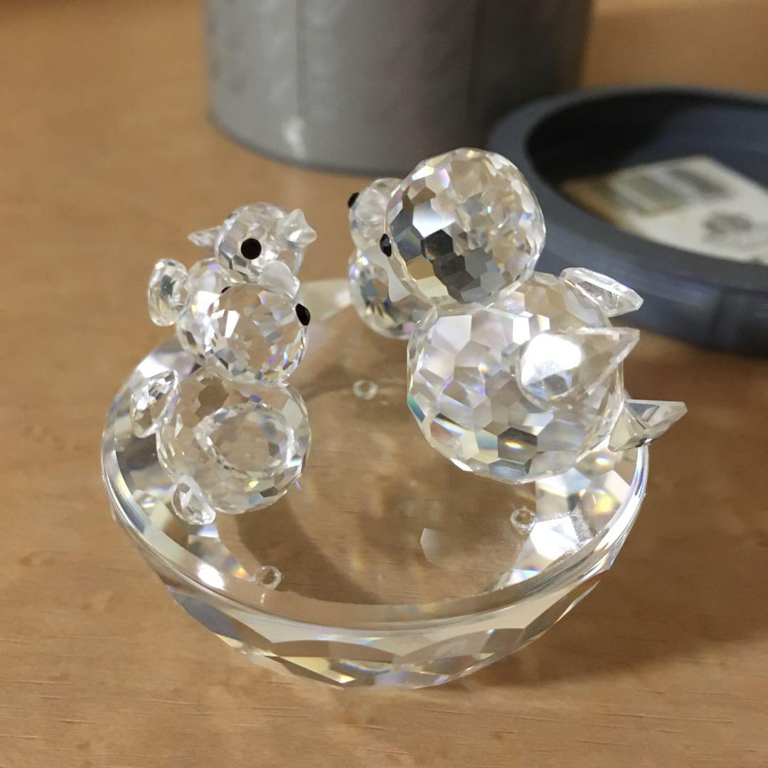 スワロフスキー鳥の親子