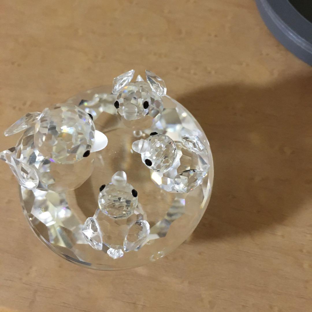 スワロフスキー鳥の親子