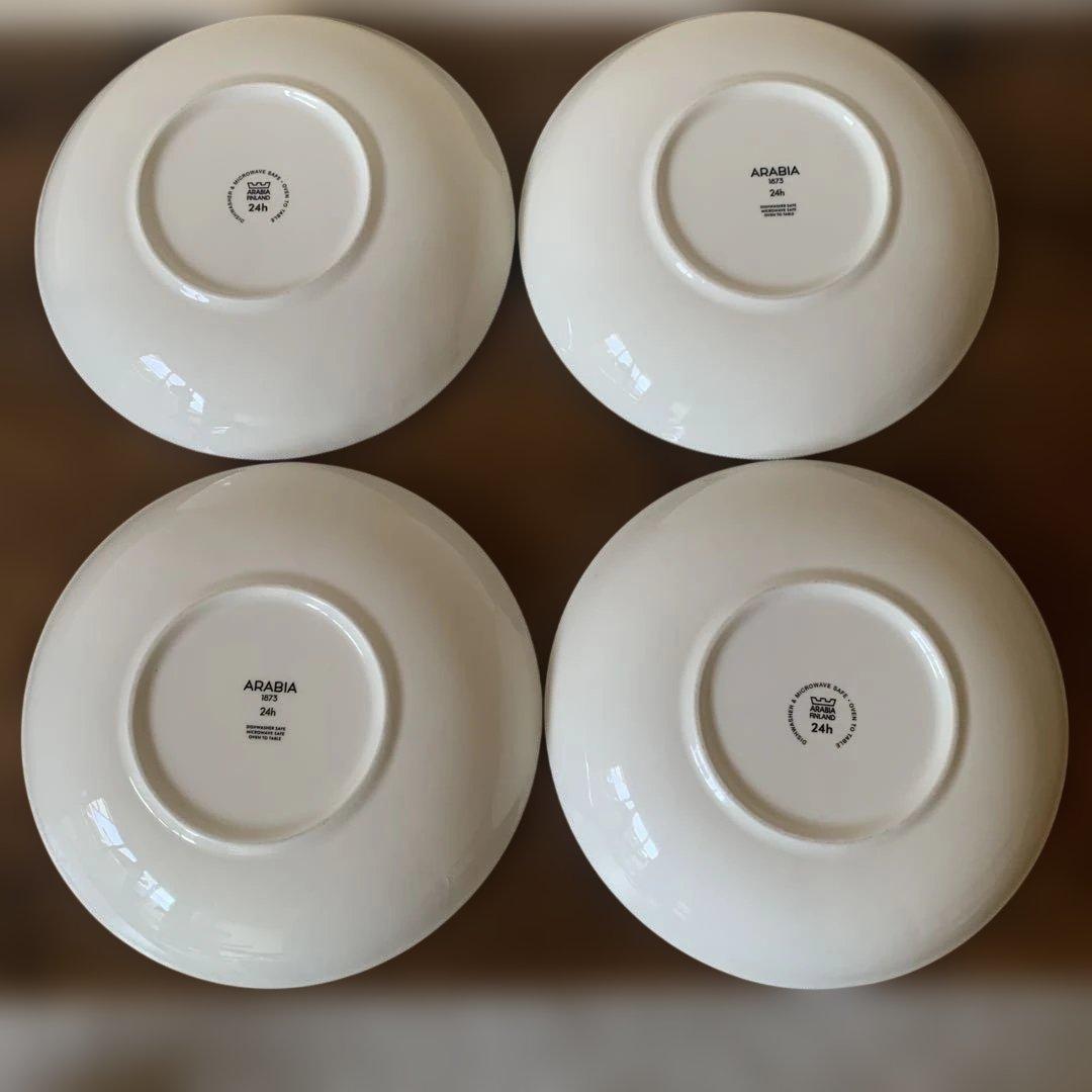 美品 24h avec アラビア アベック パスタプレート ４枚セット