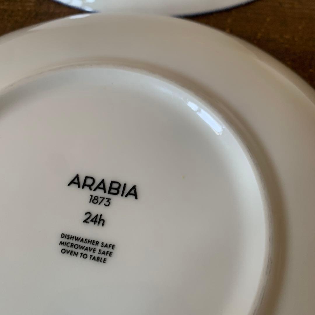 美品 24h avec アラビア アベック パスタプレート ４枚セット