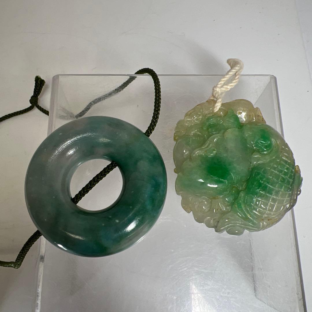 本翡翠アクセサリー　117g 東さ7-1201☆2F
