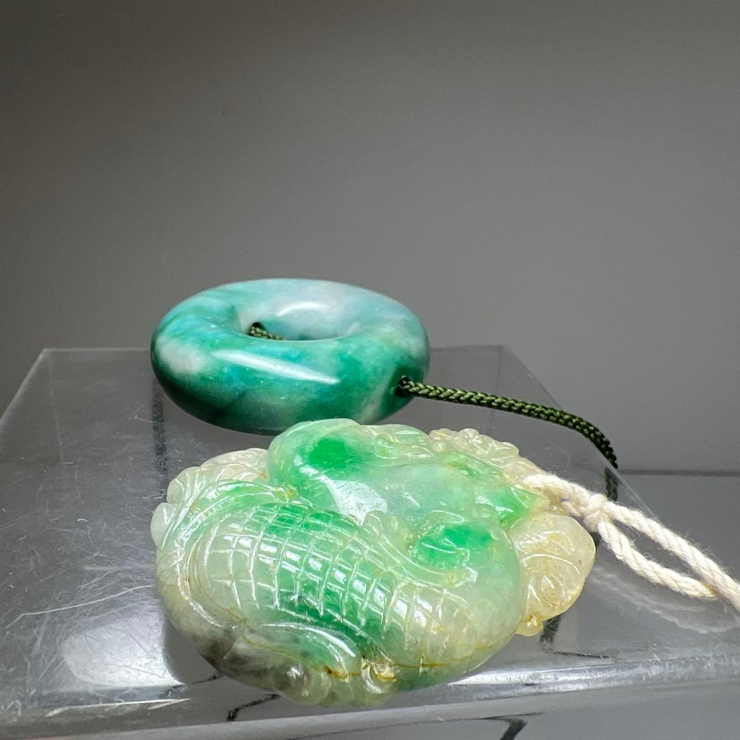 本翡翠アクセサリー　117g 東さ7-1201☆2F