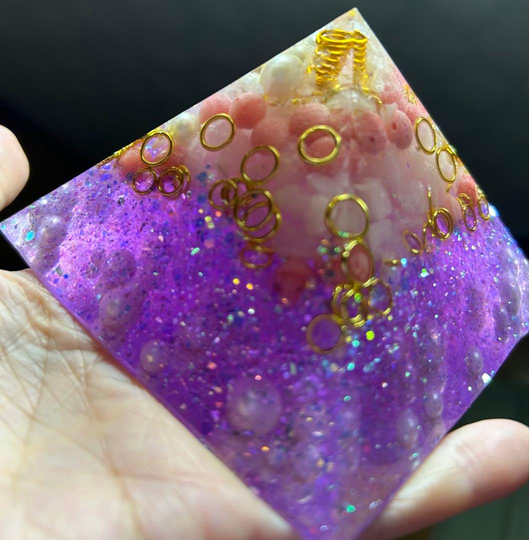 19 新作　オルゴナイト　レムリア愛　ツインレイ　恋愛結婚　予祝　浄化