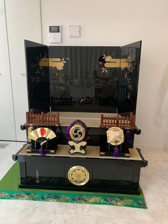 屏風　五月人形