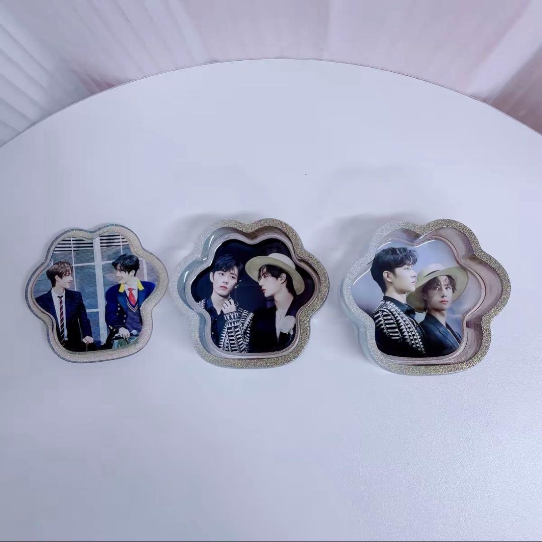 肖戦 王一博 二層構造の猫の肉球レジン収納ボックス❣️3セット