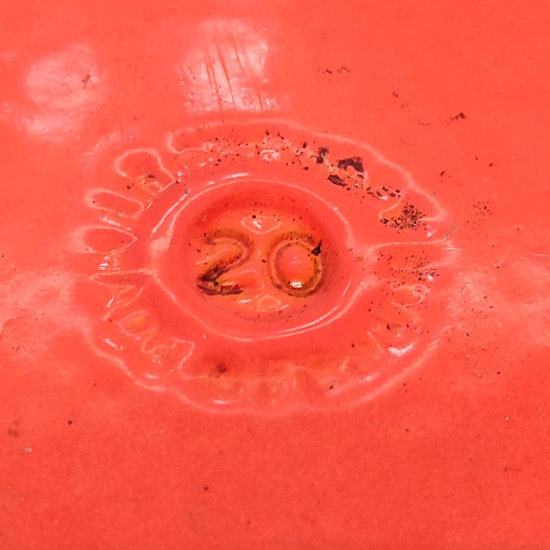 ル・クルーゼ ココットロンド 20cm オレンジ フランス製 両手鍋 m1197