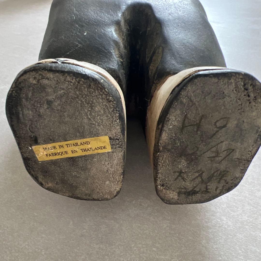 木彫りの猫 アンティーク エスニック レア