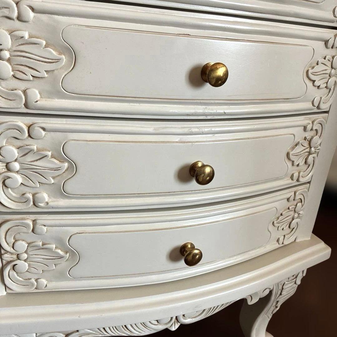 ロココ調 アンティーク風 キャビネット　6段　ヴォッカシリーズ