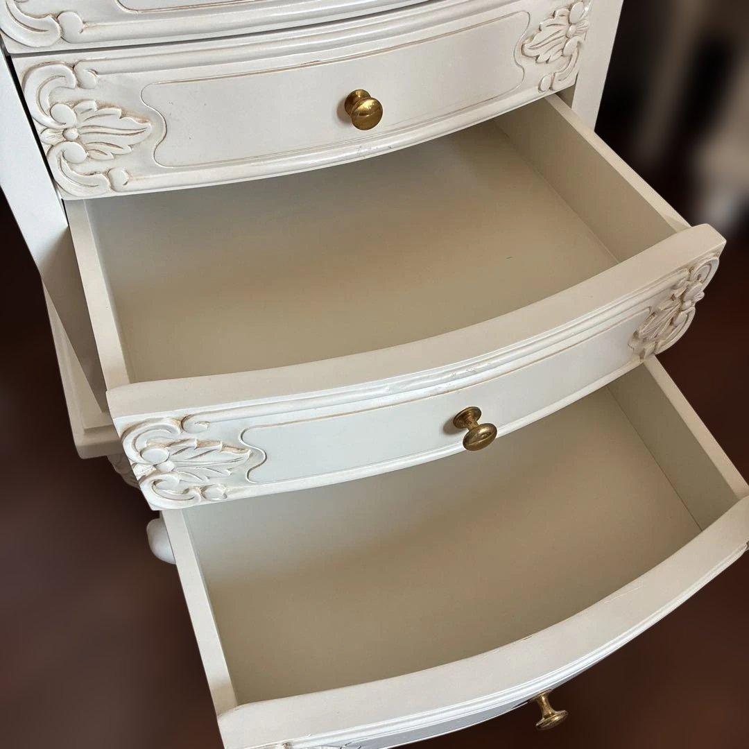 ロココ調 アンティーク風 キャビネット　6段　ヴォッカシリーズ