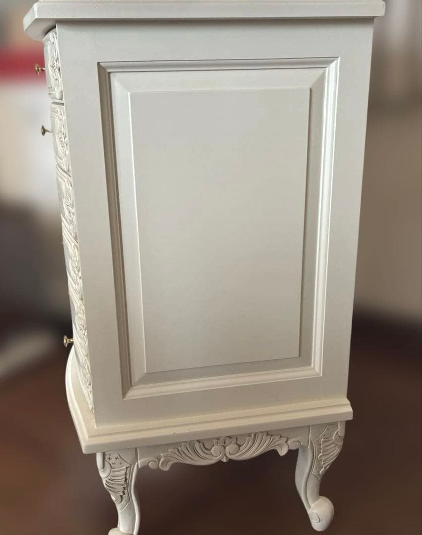 ロココ調 アンティーク風 キャビネット　6段　ヴォッカシリーズ