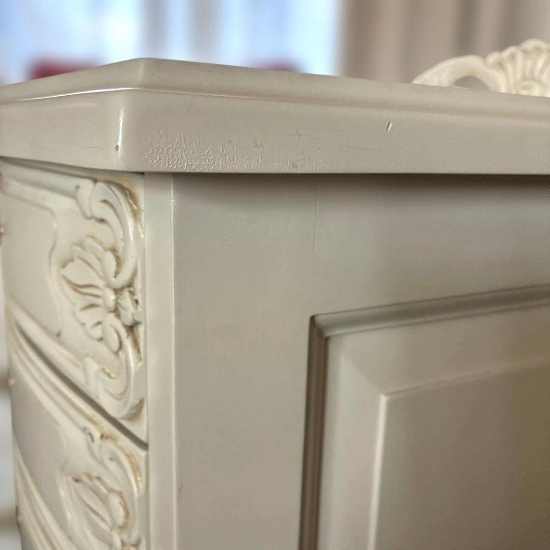 ロココ調 アンティーク風 キャビネット　6段　ヴォッカシリーズ