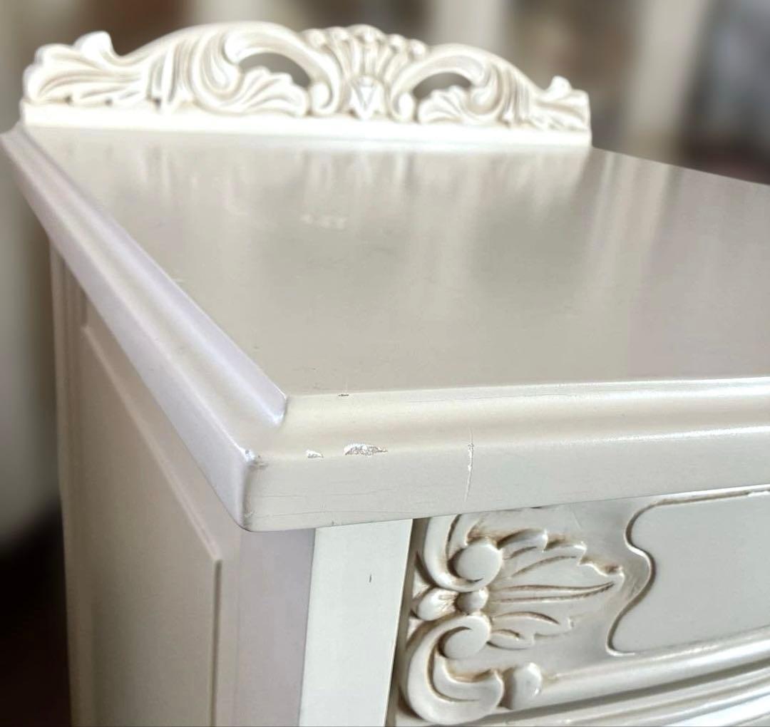 ロココ調 アンティーク風 キャビネット　6段　ヴォッカシリーズ