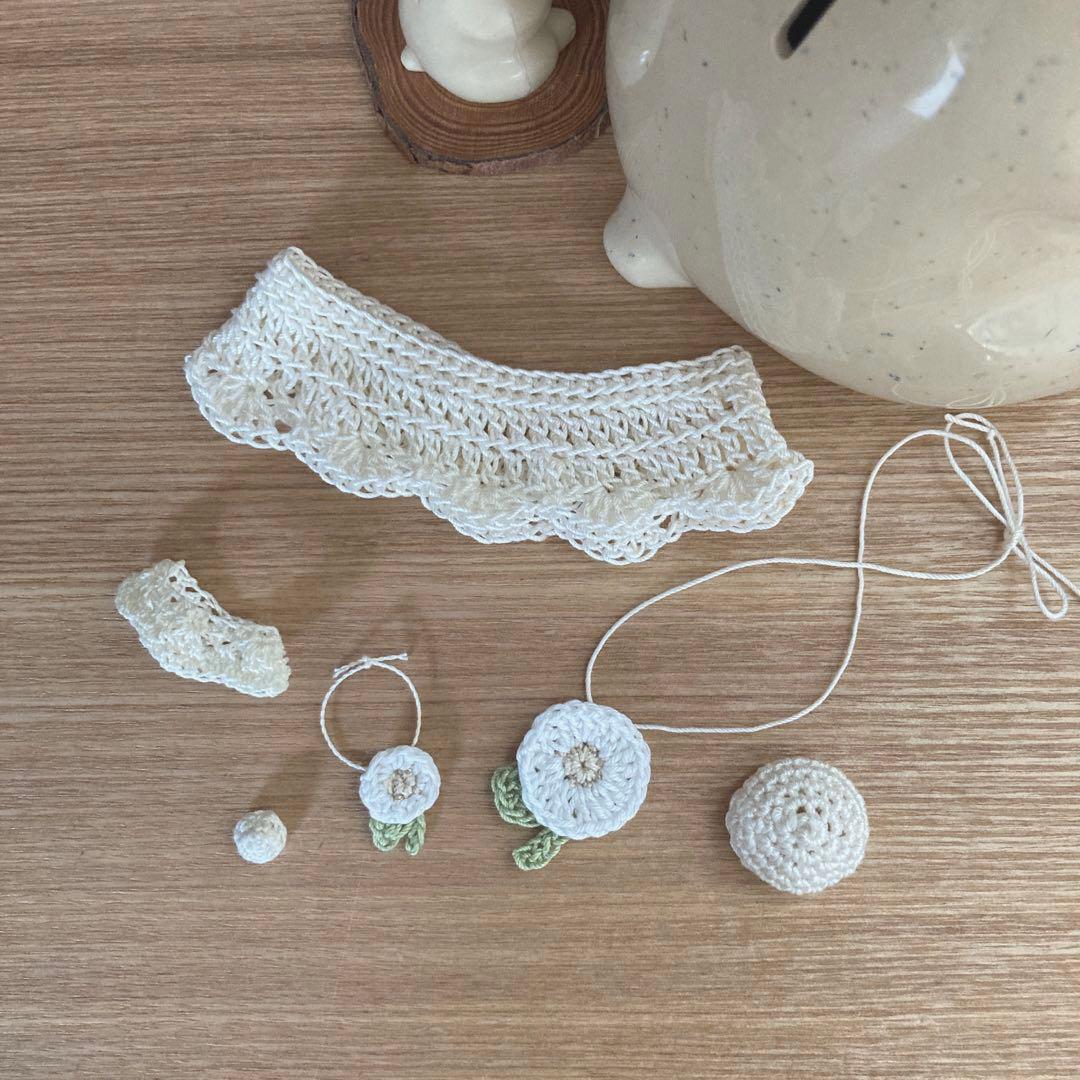 しろくま貯金箱&ガチャしろくま　まるいお花 6点セット