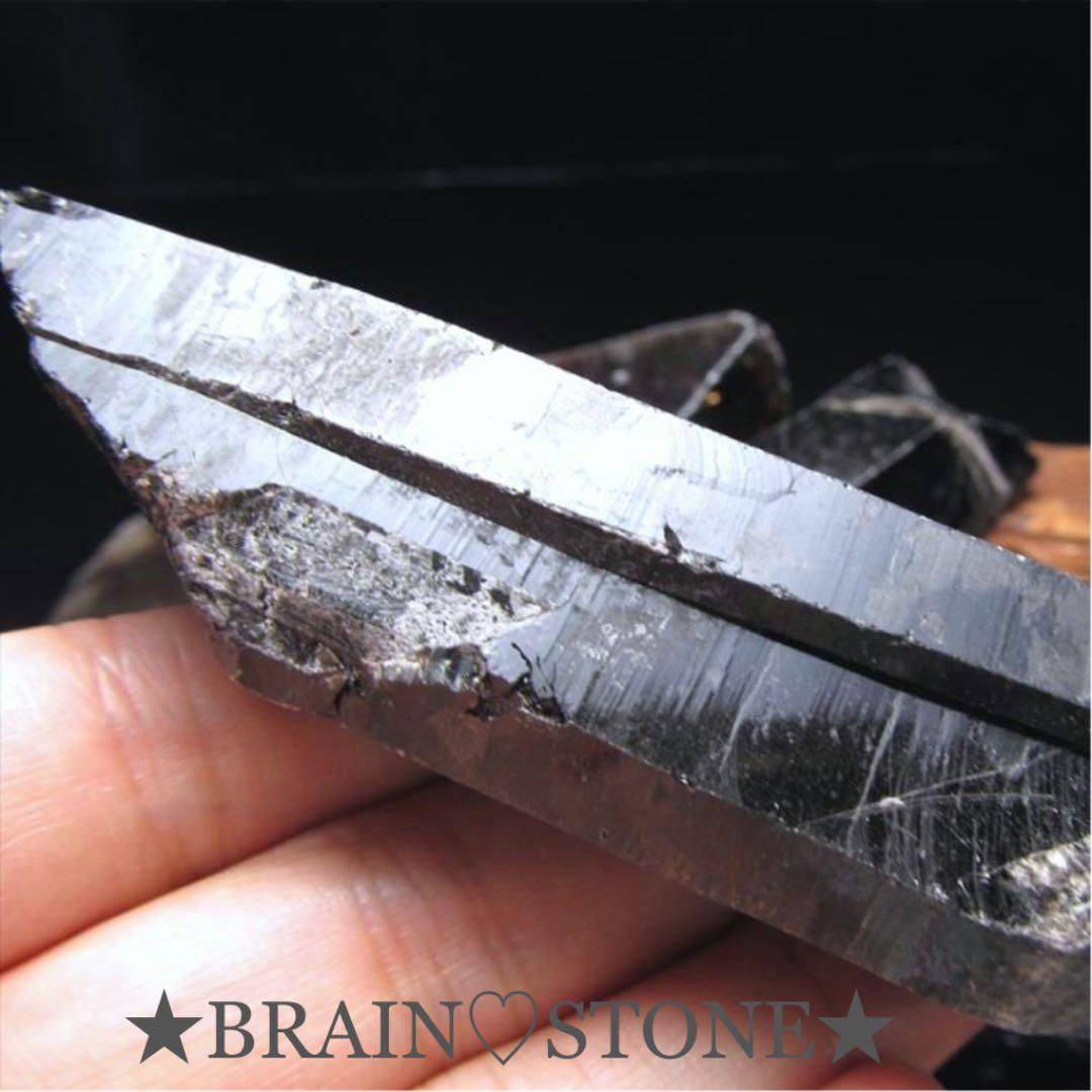 ★特選二石★最強の魔除け☆破邪の石【希少☆山東省産天然黒水晶モリオン原石】❤️