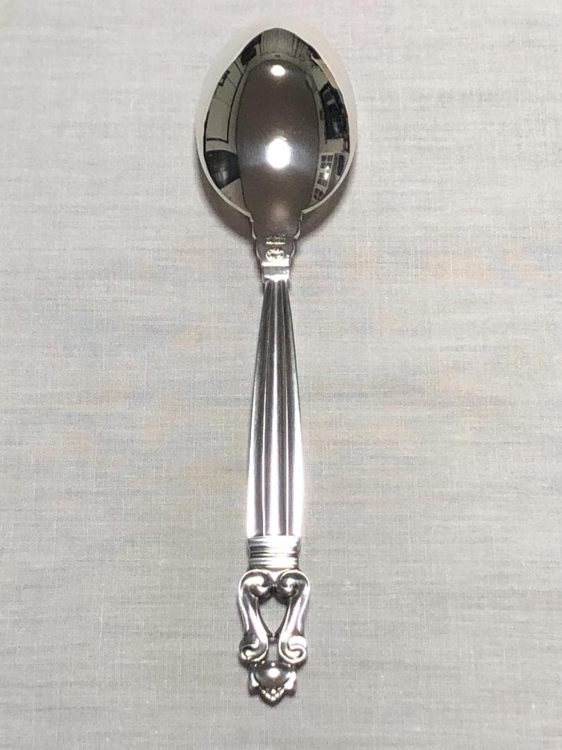 美品 ジョージジェンセン ACORN ディナースプーン STERLING ②