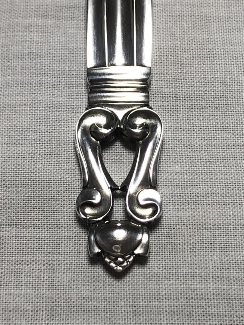 美品 ジョージジェンセン ACORN ディナースプーン STERLING ②