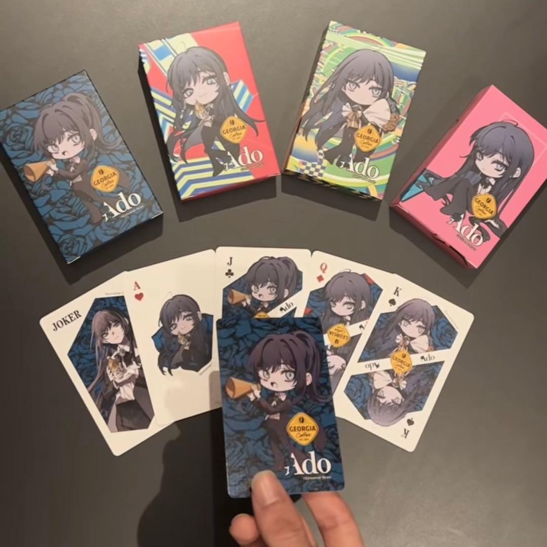 Ado ジョージア オリジナルトランプ 3種セット - メルカリ