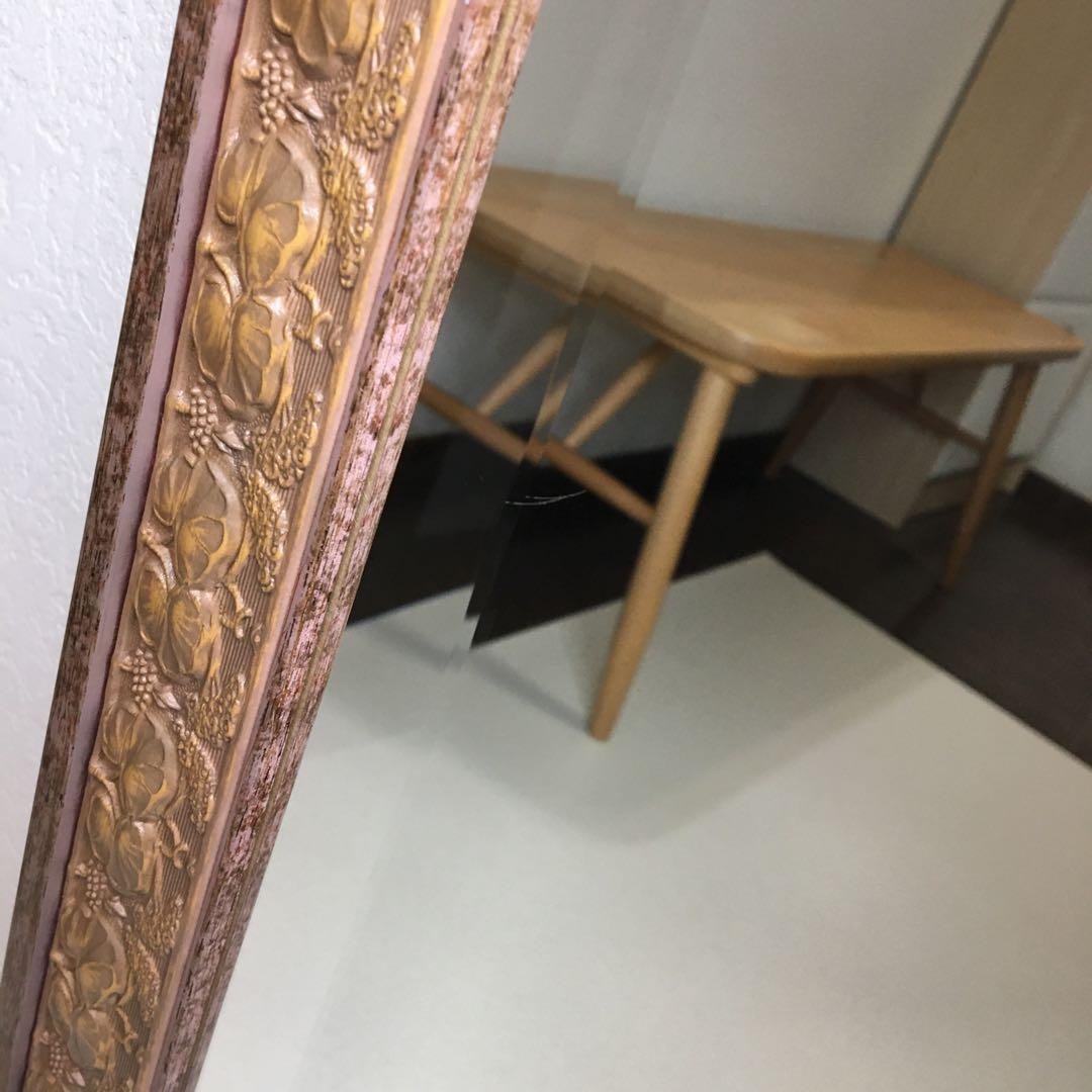 美しい彫刻 Italia Demainイタリア ドマン 壁掛け鏡 ウォールミラー