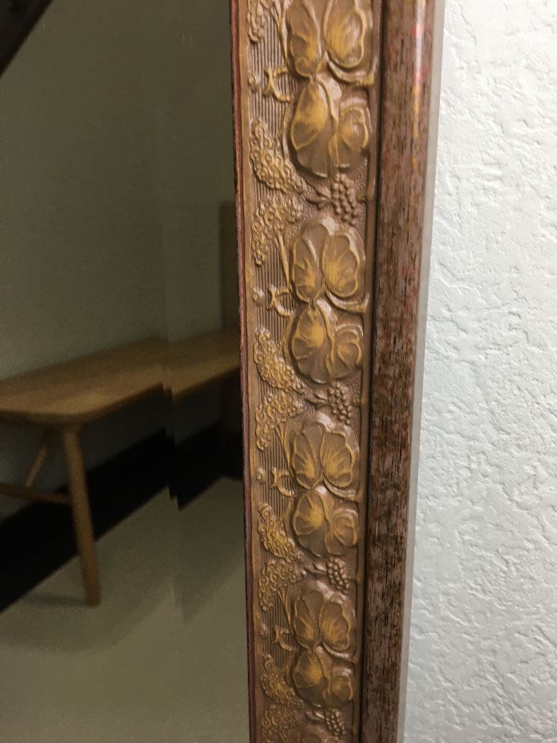 美しい彫刻 Italia Demainイタリア ドマン 壁掛け鏡 ウォールミラー