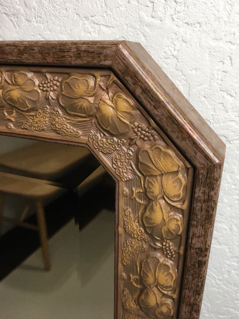 美しい彫刻 Italia Demainイタリア ドマン 壁掛け鏡 ウォールミラー