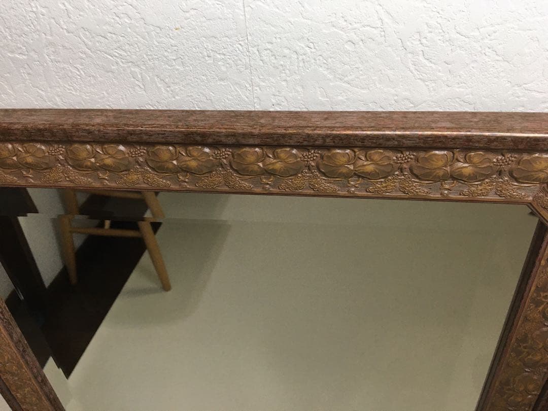 美しい彫刻 Italia Demainイタリア ドマン 壁掛け鏡 ウォールミラー