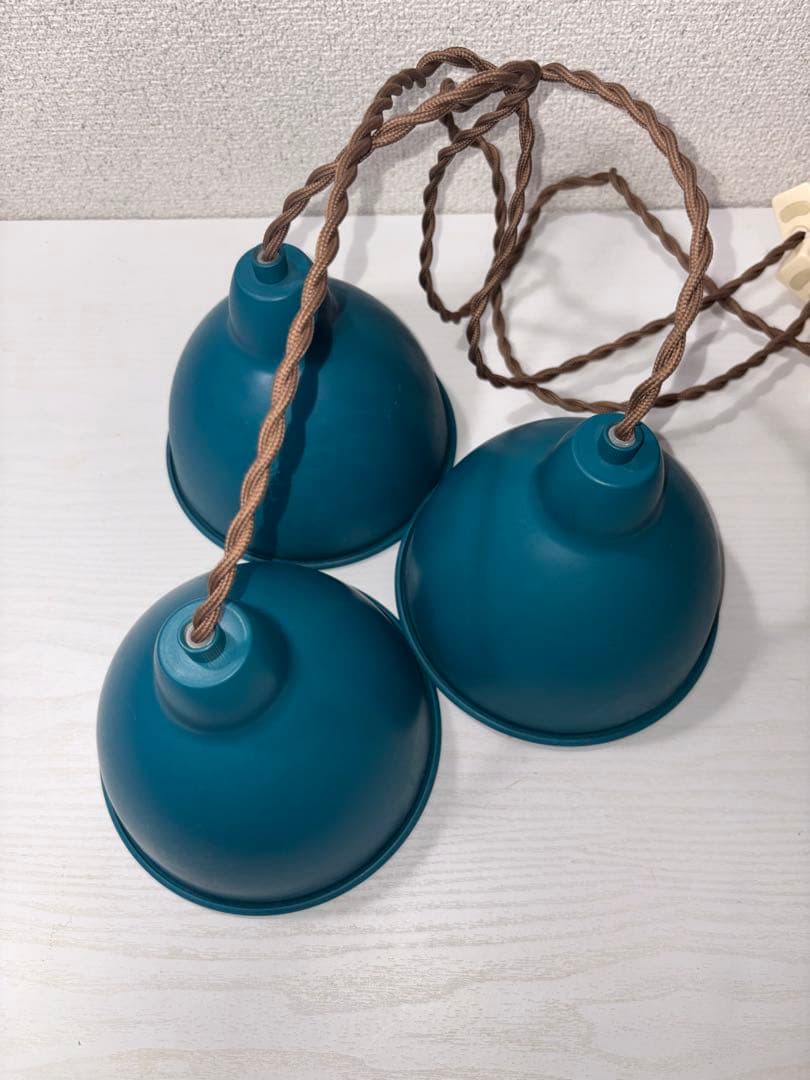 ペンダントライト 3個セット 村上工作所 ブルー