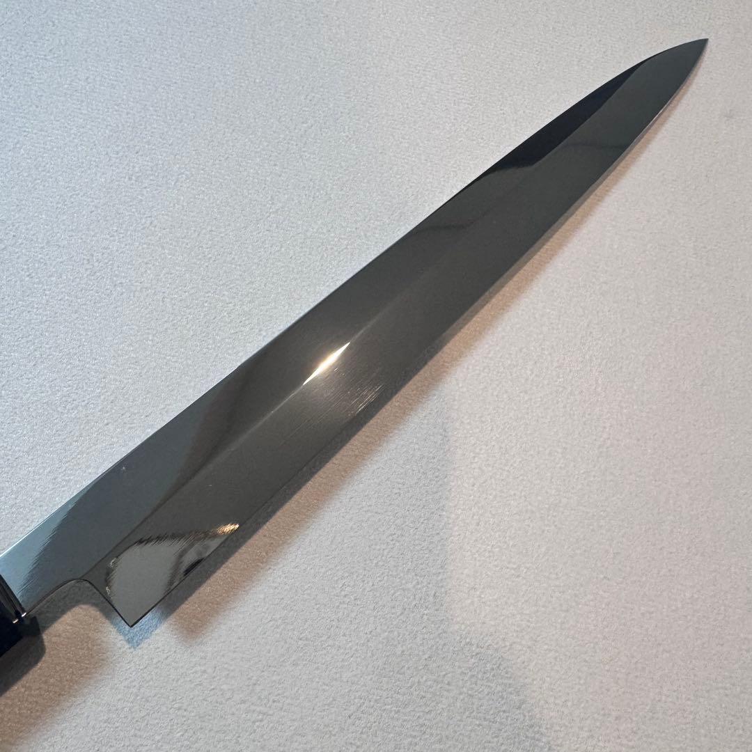 【特価限定】270mm 柳刃包丁 鏡面　黒檀八角柄 刺身包丁 全鋼【鞘付き】