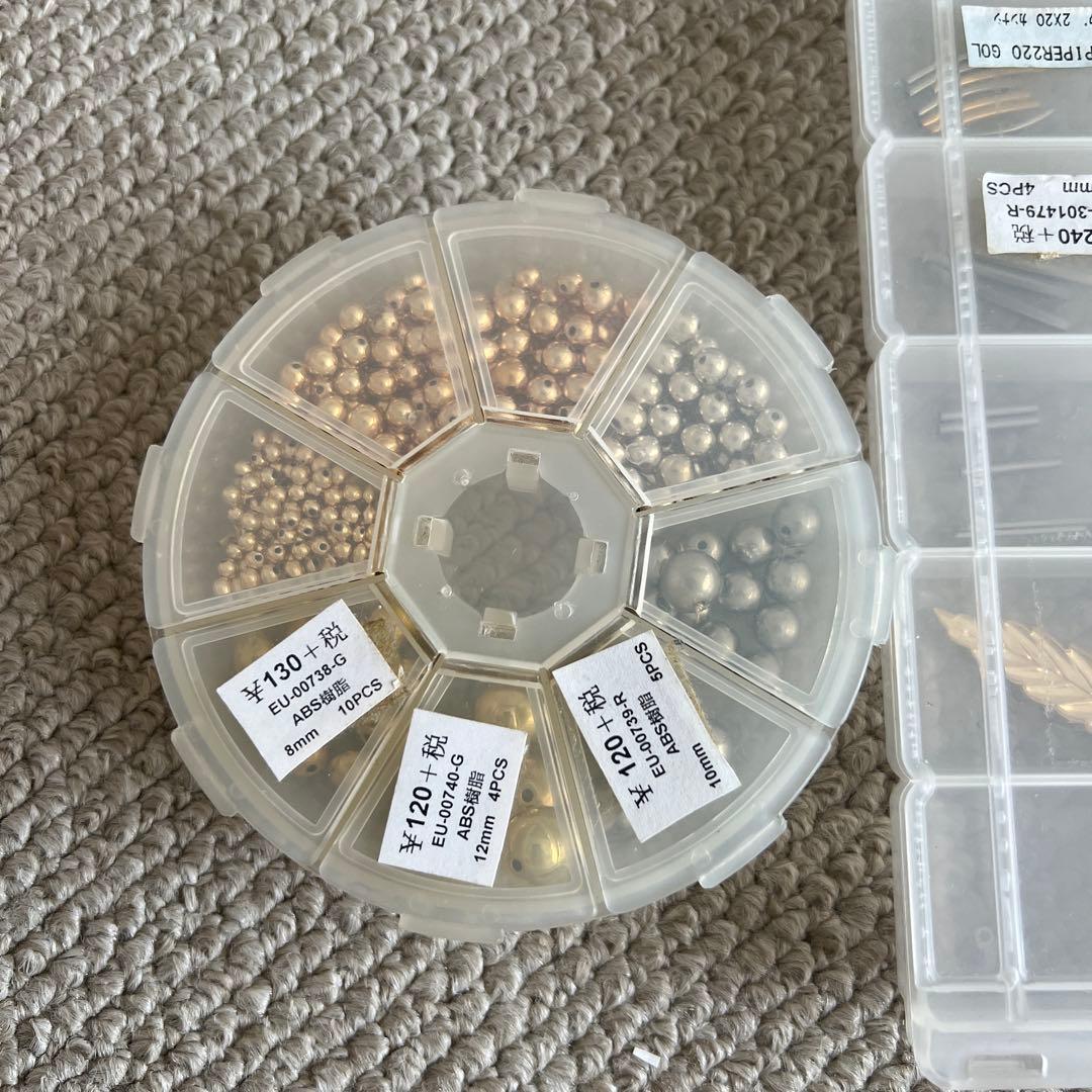 アクセサリー制作ツールと材料セットまとめ売り