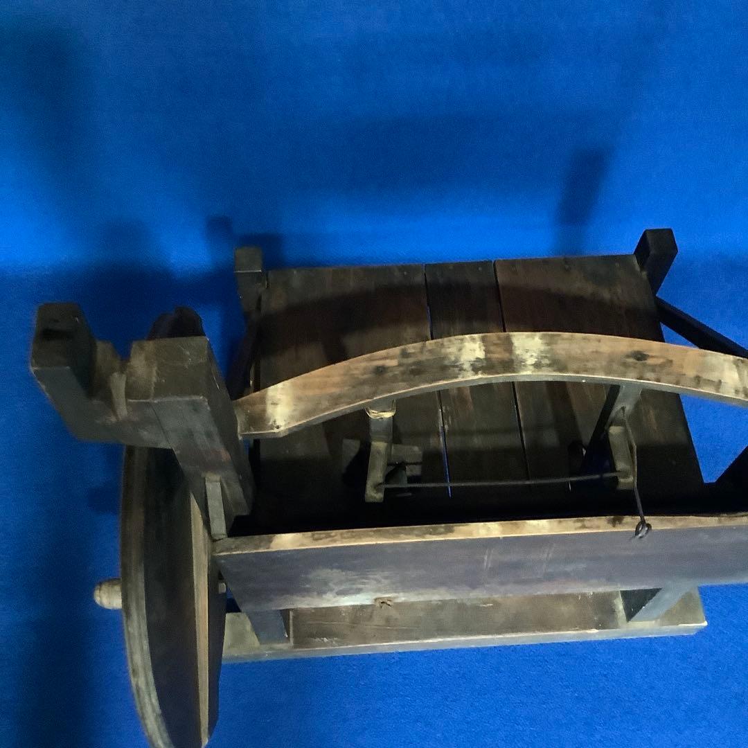 【希少・糸車！？】木製 手動式 手芸用具 古道具 椅子ヴィンテージ