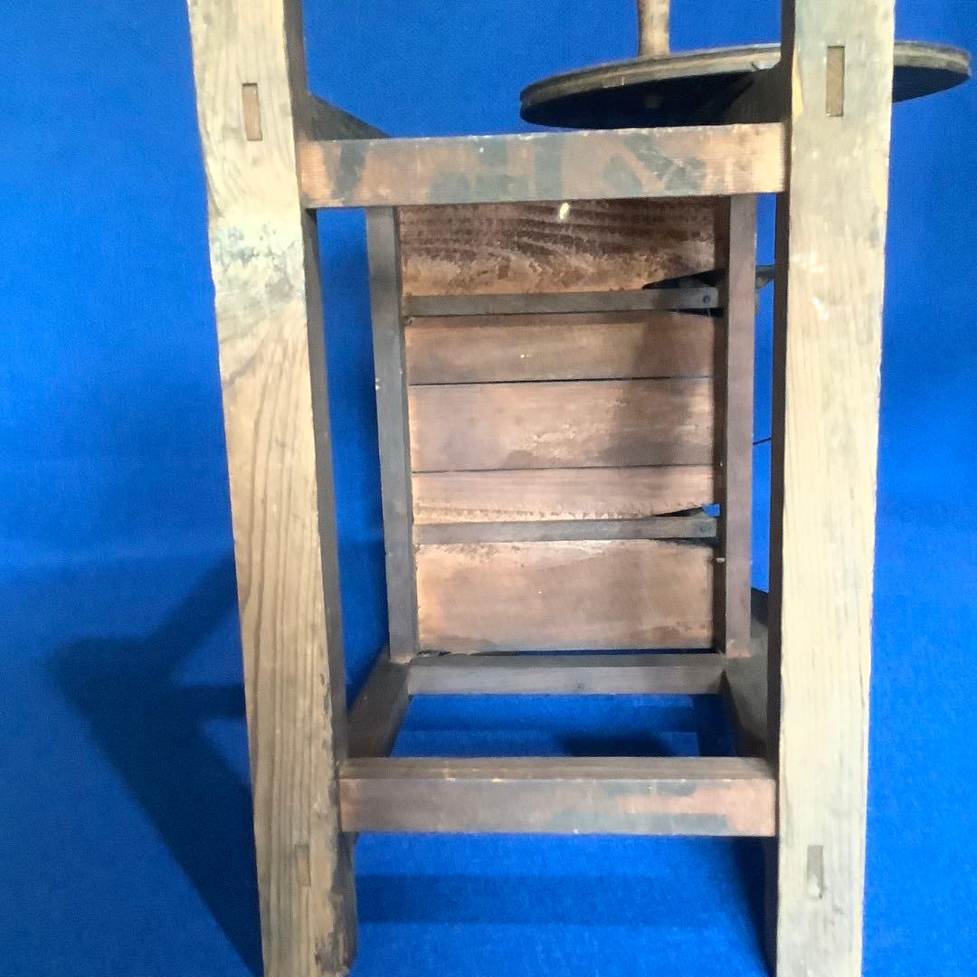 【希少・糸車！？】木製 手動式 手芸用具 古道具 椅子ヴィンテージ