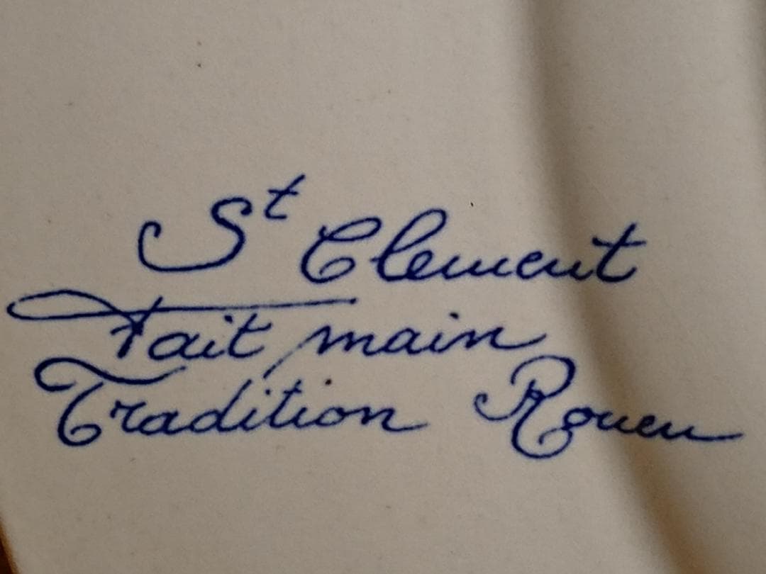 【美品】壁掛時計　陶器　ヨーロッパ　置物　インテリア　工芸品　美術品　A3396