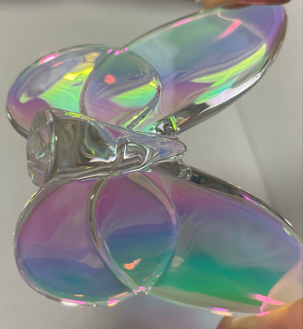 Baccarat バカラ ラッキーバタフライ クリスタルガラス （オーロラ・虹色