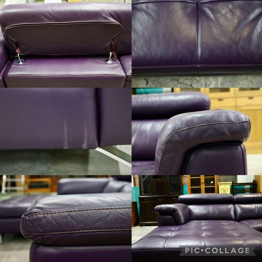 GMIH127○lether world / レザーワールド カウチソファ パ