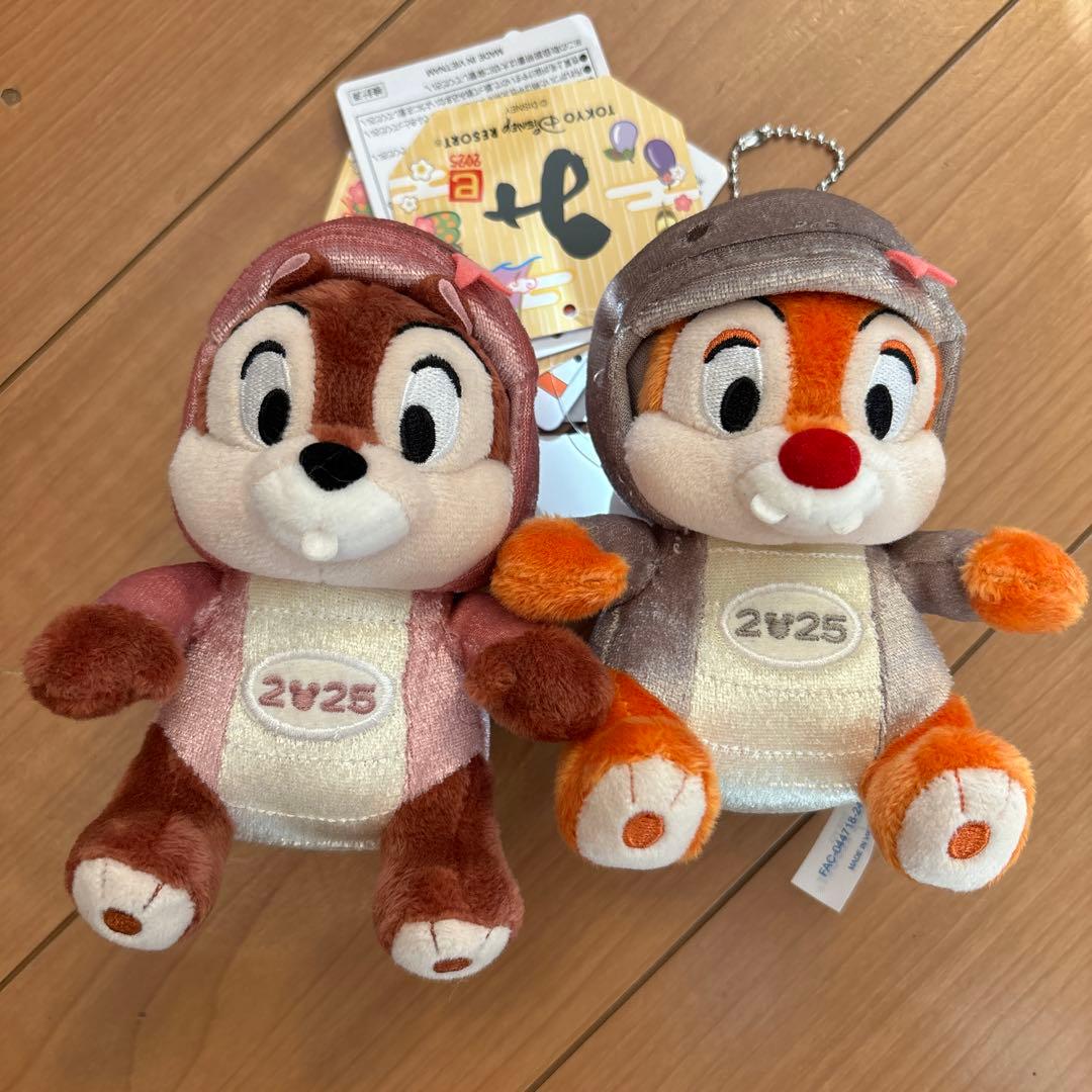 東京ディズニーリゾート 干支ぬいぐるみバッジ チップとデール へび年