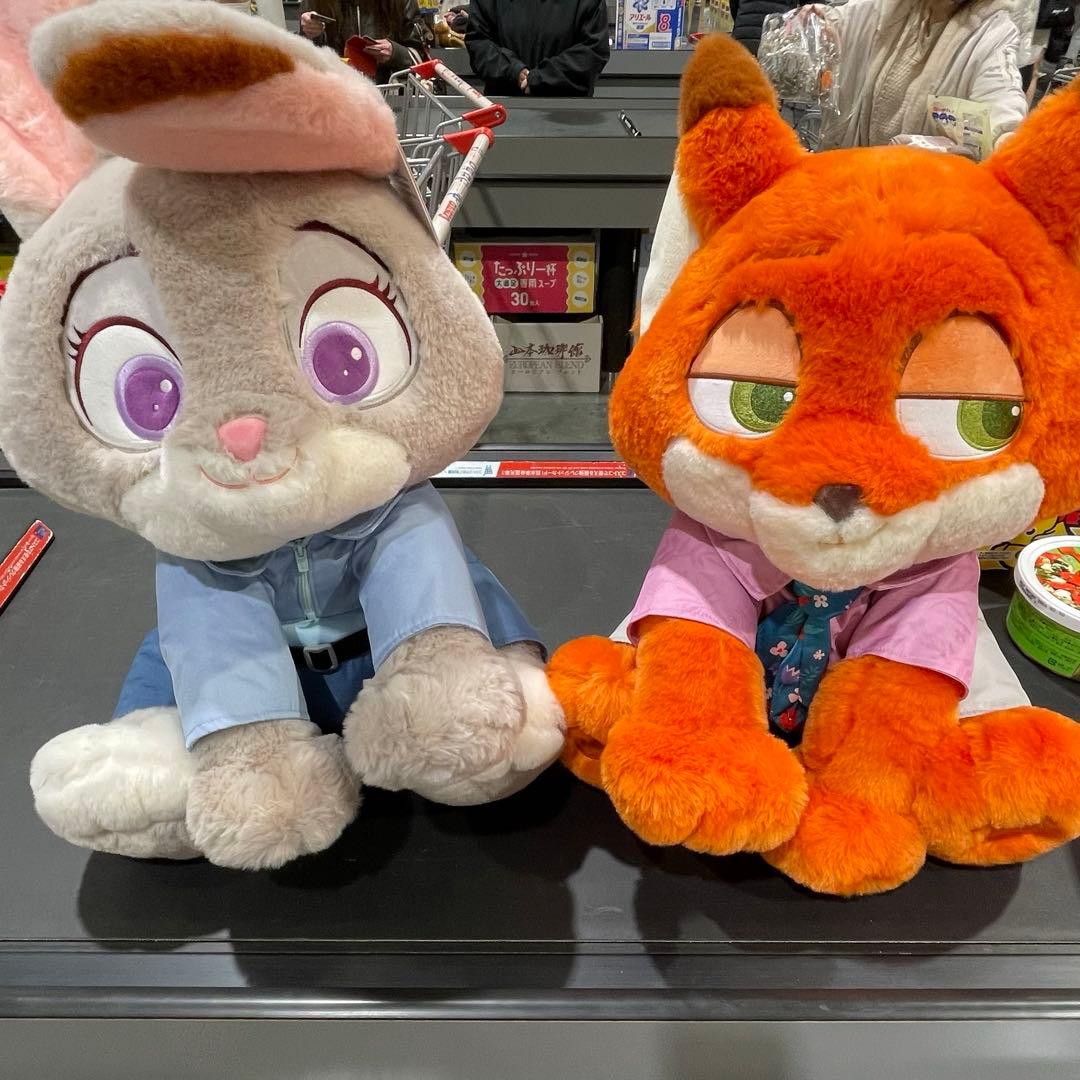 限定】ズートピア2 ジュディ ニック ぬいぐるみ コストコブランケット