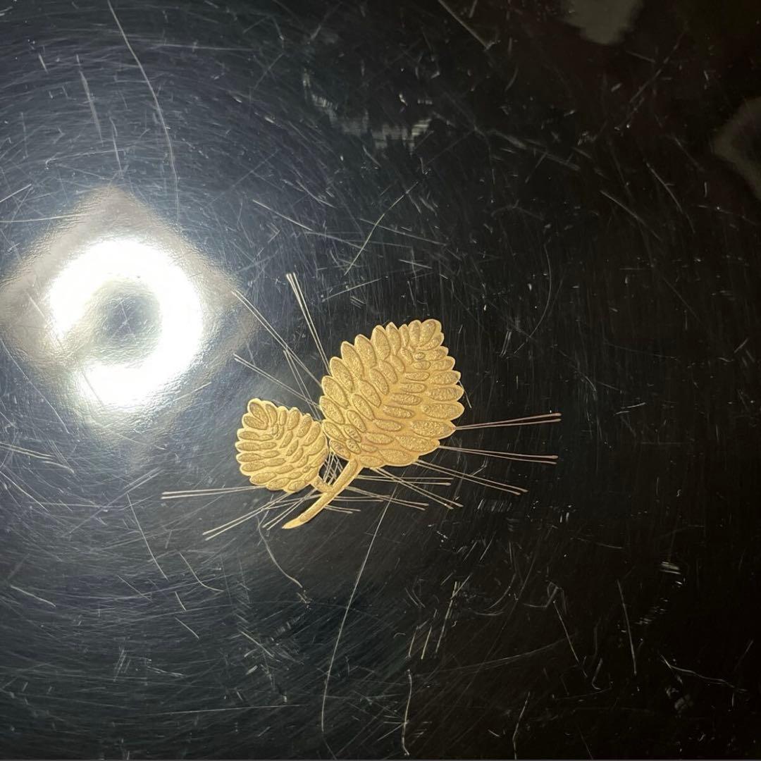 蔵出し品　松竹梅　懐石　漆器盆　会席　沈金？　２０枚　 黒塗 会席膳　奥有馬