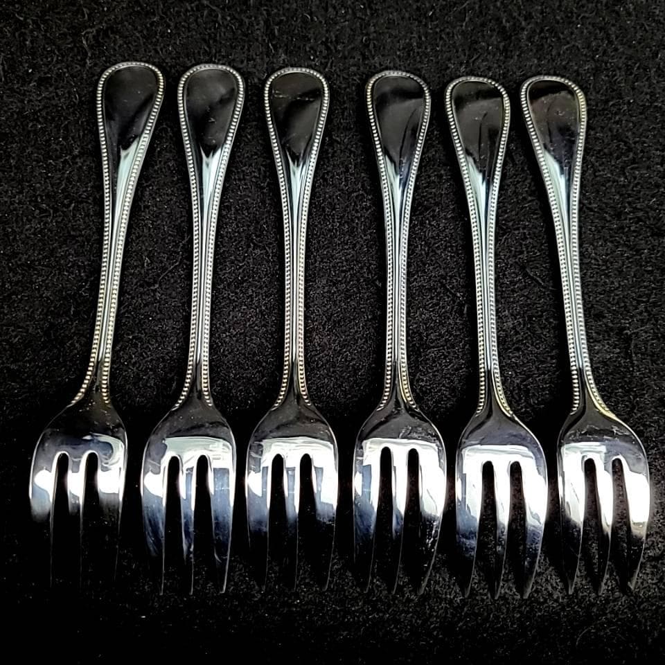 ◆美品◆クリストフル　パール　6本　カトラリー　ケーキフォーク