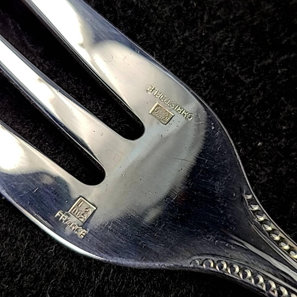 ◆美品◆クリストフル　パール　6本　カトラリー　ケーキフォーク