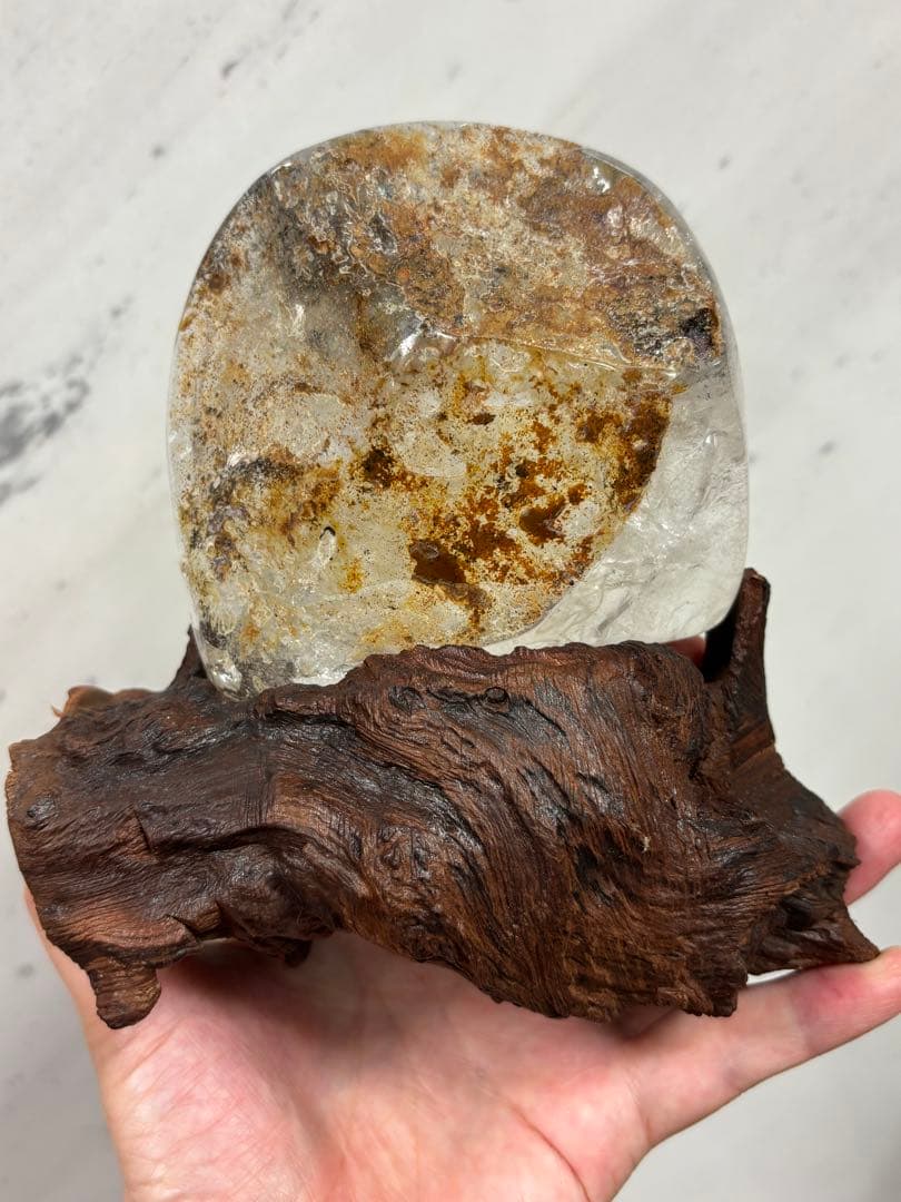 四大神　四大神獣　四神水晶手彫り置物　635g 風水　青龍・朱雀・白虎・玄武