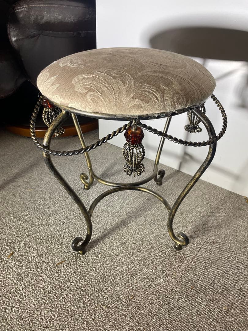 アンティーク調 猫脚コンソールテーブル＆スツール シャビーシック クラシック家具