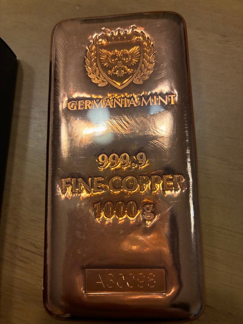 ⭐︎美品 GERMANIA MINT 999.9 純銅バー 1000g - メルカリ
