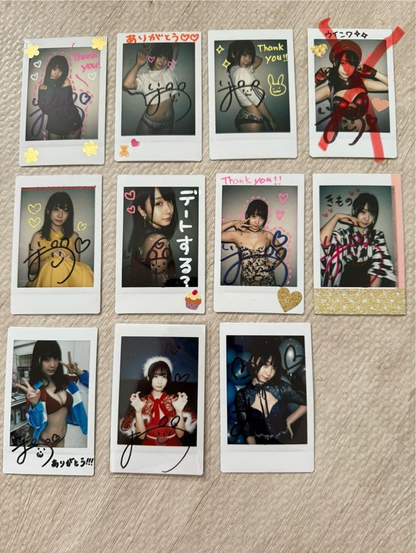 伊織もえ　直筆サインチェキセット　おまけ付き