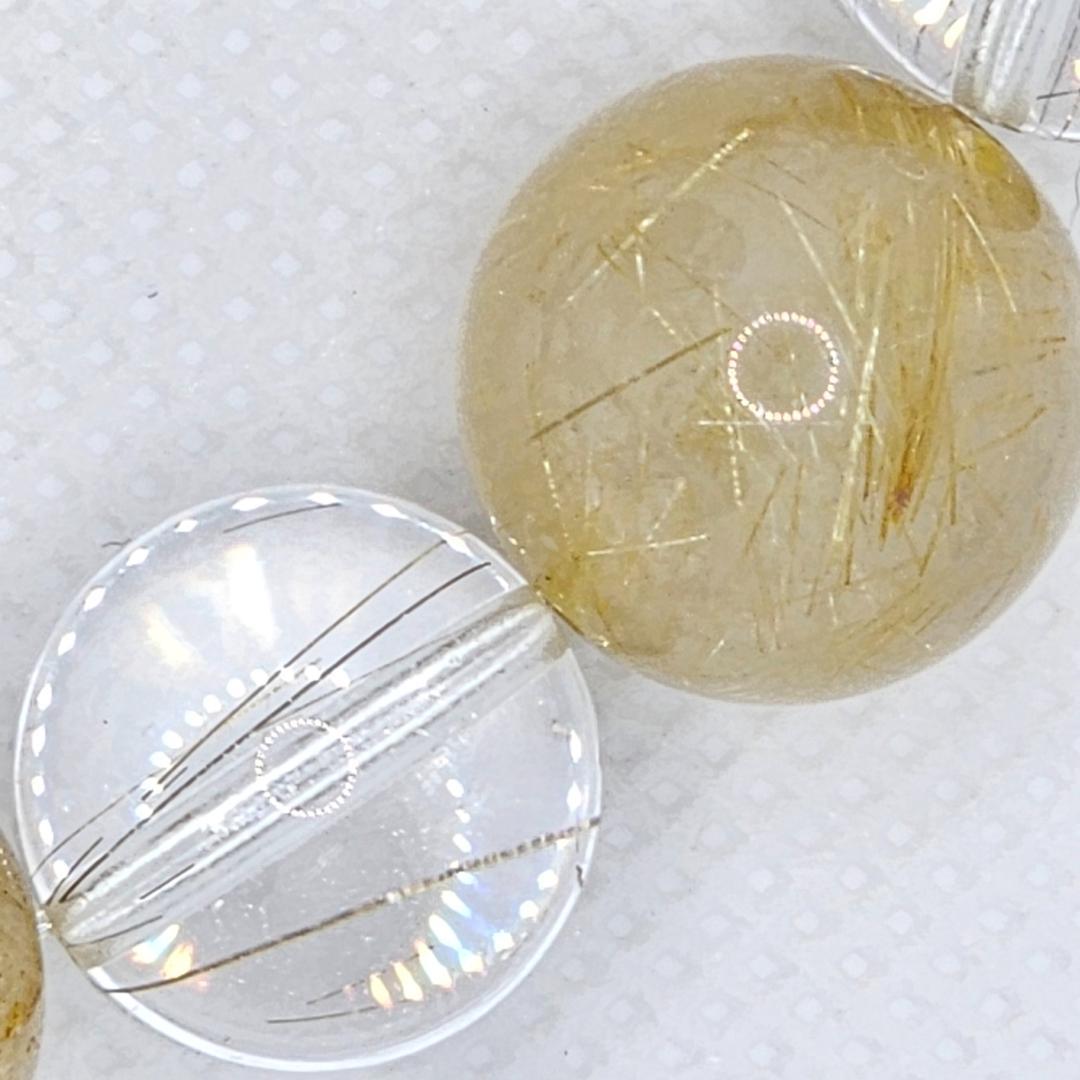 ゴールドルチル シルバールチル ブレスレット【大玉】