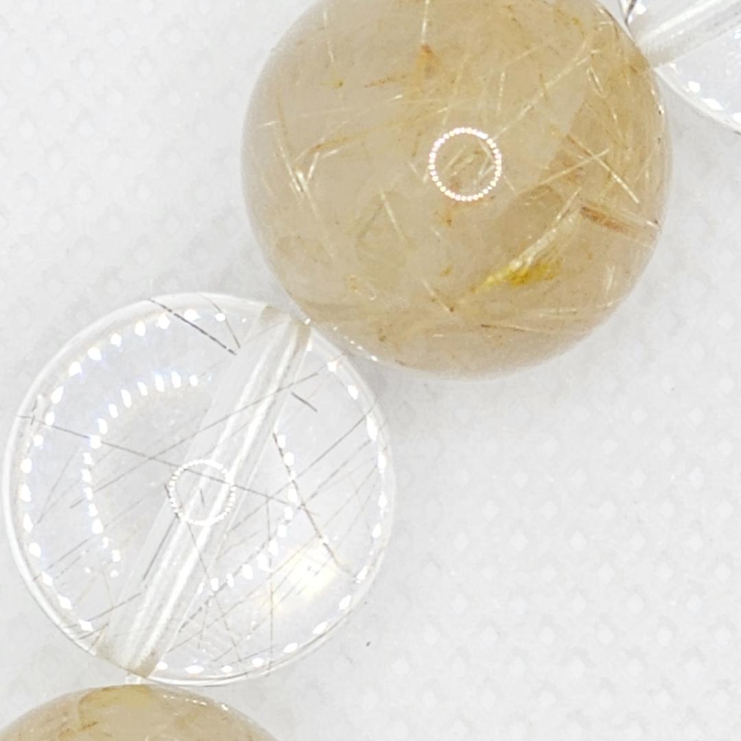 ゴールドルチル シルバールチル ブレスレット【大玉】