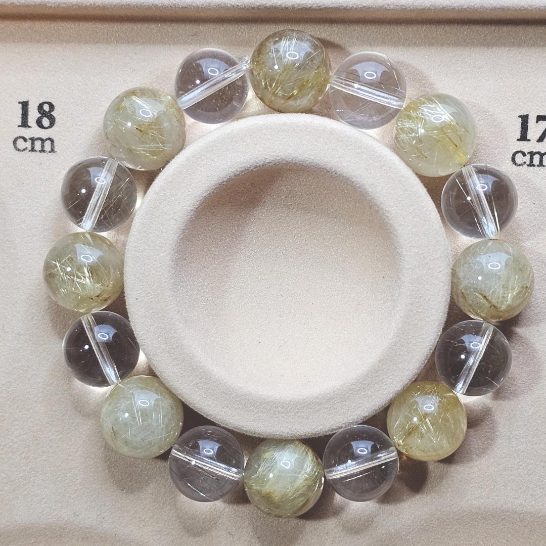 ゴールドルチル シルバールチル ブレスレット【大玉】