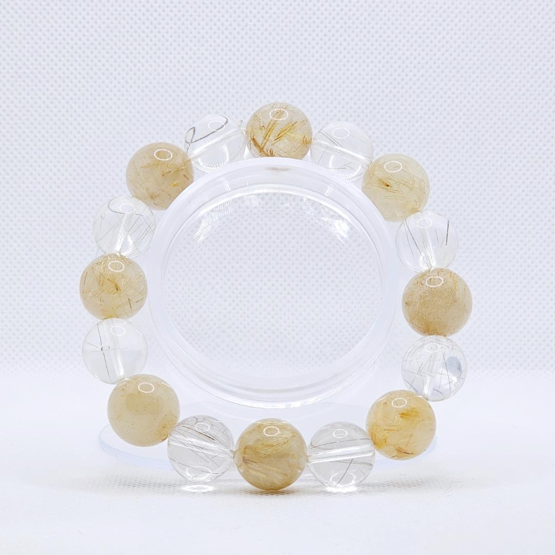 ゴールドルチル シルバールチル ブレスレット【大玉】