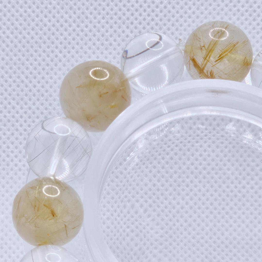 ゴールドルチル シルバールチル ブレスレット【大玉】