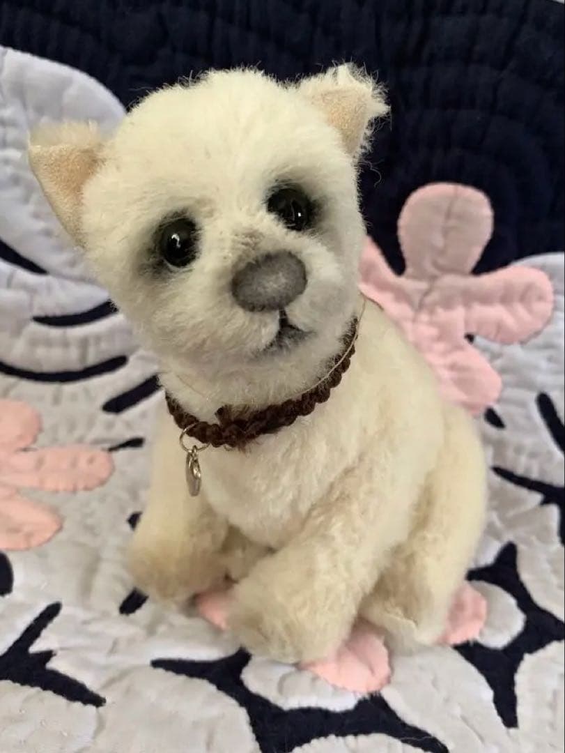 海外アーティスト作家　シルビアジルズ様　テディベア　ウエスティ