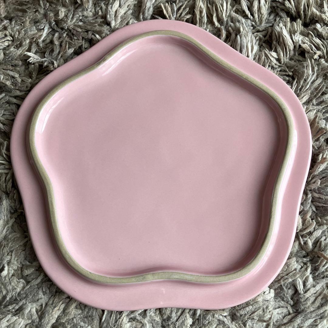 フラワースタッキングラムカン　桜シフォンピンク　ル・クルーゼ　フルール　コンテナ