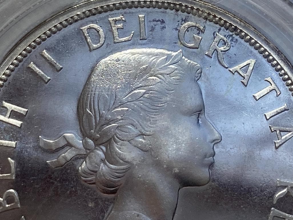 カナダ 1958年1ドル銀貨